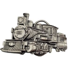 Train Engine Metal Belt Buckle Locomotive 1981 Great American Chicago Railroad